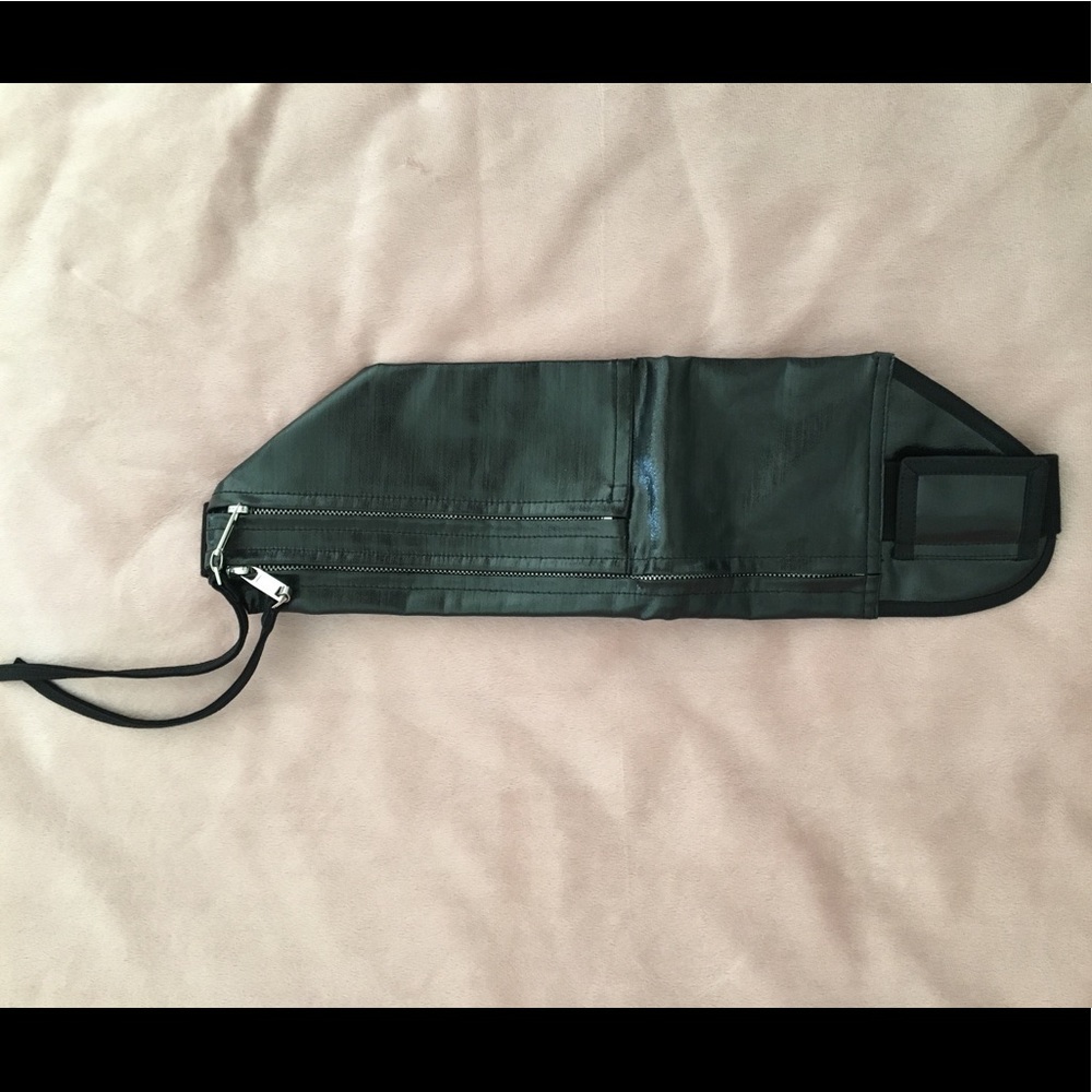 NEW Rick Owens SS18 money waist bag w/o tags black cross body belt bag Dirt - Picture 1 of 8